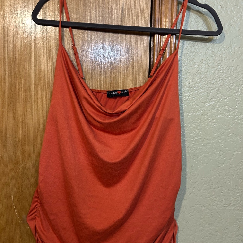 Sexy orange dress